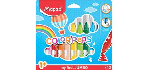 my first Feutre COLOR'PEPS JUMBO, étui en carton de 24