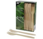 Fourchette en bois 'pure', longueur: 165 mm, par 500