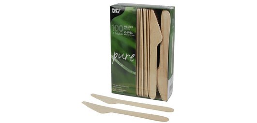 Couteau en bois 'pure', longueur: 165 mm, par 25