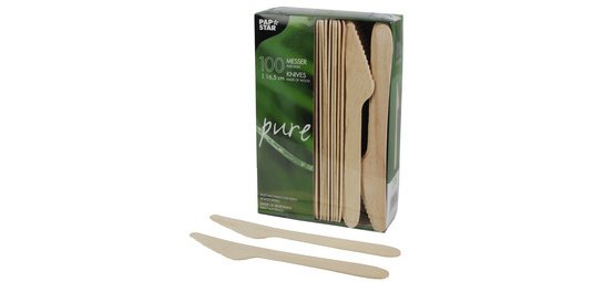 Couteau en bois 'pure', longueur: 165 mm, par 25