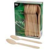 Lepel in hout 'pure' lengte 157 mm 100 stuks