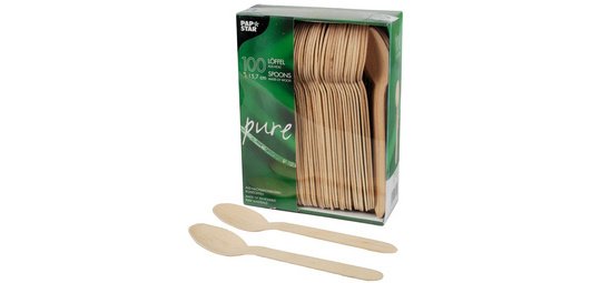 Holzlöffel 'rein', Länge: 157 mm, pro 500