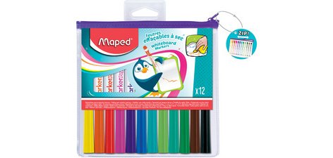 Marqueur pour tableau blanc Marker'Peps, étui de 12