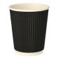 Gobelet en carton 'Ripple Wall', 0,2 l, noir