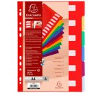 Intercalaires en plastique, uni, A4, 6 touches