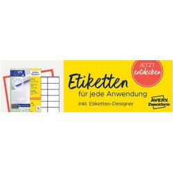 Universeel etiket 105 x 57 mm wit