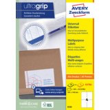 Etiquette universelle, 38 x 21,2 mm, blanc