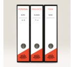 Etiquette pour dos de classeur, 61 x 297 mm