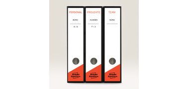 Etiquette pour dos de classeur, 61 x 297 mm