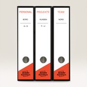 Etiquette pour dos de classeur, 61 x 297 mm