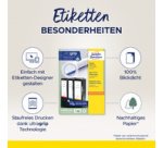 Etiquette pour dos de classeur, 38 x 192 mm