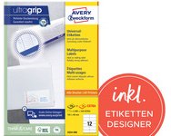 Etiquette universelle, 105 x 48 mm, blanc