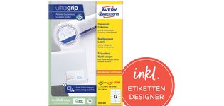 Etiquette universelle, 210 x 148 mm, blanc