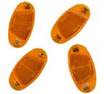 Kit de réflecteurs pour rayons de vélo, orange