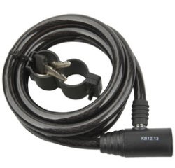 Câble antivol pour vélo, longueur: 1.800 mm, noir
