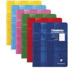 Cahier piqué 17x22cm 64 pages double ligne 3mm + interligne + marge Couleur aléatoire - Assortis