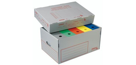 Fireproof archive container, in honeycomb PP