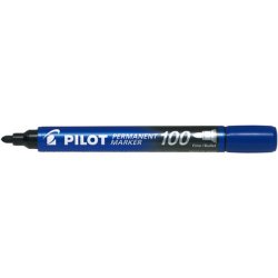 Marqueur permanent MARKER 100 pointe conique fine encre bleu