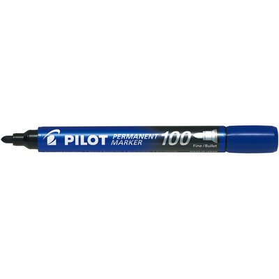 Marqueur permanent MARKER 100 pointe conique fine encre bleu