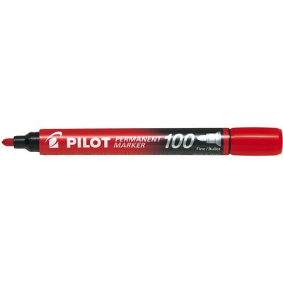 Marqueur permanent MARKER 100 pointe conique fine encre rouge