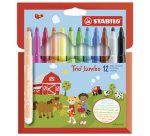 Feutre Trio Jumbo, étui en carton de 12