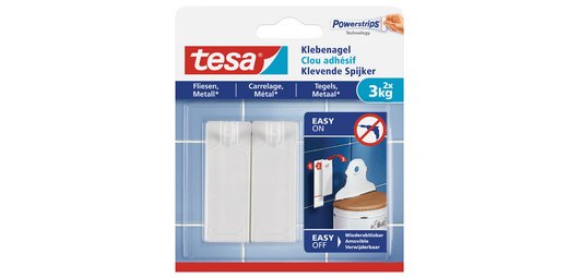 Powerstrips Clou adhésif pour carrelage et métal, 3,0