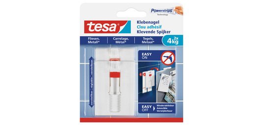 Powerstrips Clou adhésif pour carrelage et métal, 4,0