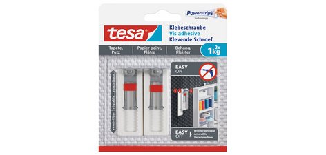 Powerstrips Vis adhésive pour papier peint/plâtre,