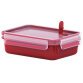 Boîte pour micro-ondes CLIP & MICRO, 0,80 L, rouge