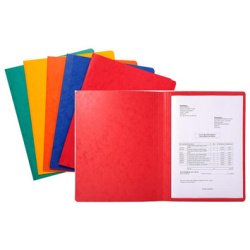 Pre-creased folder pressboard 400gsm - 24x32cm - Red
