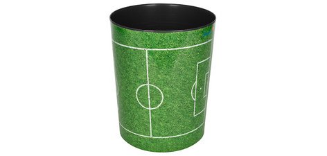 Corbeille à papier 'terrain de football'