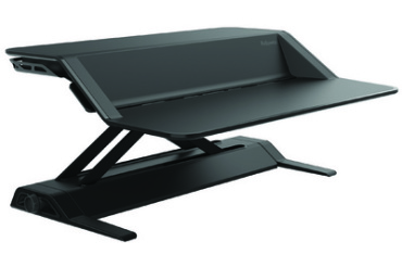 Station de travail assis-debout Lotus, noir