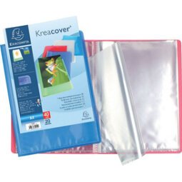 Protège-documents en polypropylène semi rigide Kreacover® Chromaline 60 vues - A4 - Couleurs assorties