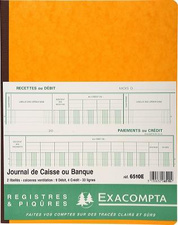 Registre Exacompta 7500E - JOURNAL DE CAISSE OU BANQUE