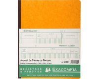 De_piqûre 32x19,5cm journal de caisse ou banque 5 débit - 5 crédit 31 lignes 80 pages