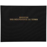 Registre 24x32cm - Mouvements de titres 100 pages - Noir