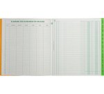 Registre échéancier piqûre 21 x 29,7 cm 80 pages Exacompta