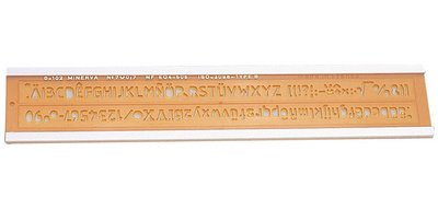 Trace lettres, hauteur de l'écriture: 10 mm