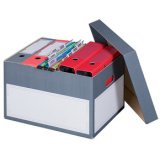 Smartboxpro Archief-/transportdoos S, met deksel, grijs