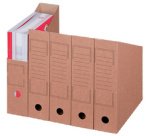smartboxpro Collecteur vertical à archives, A4, marron