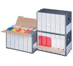 smartboxpro Conteneur d'archives, gris, couvercle perforé