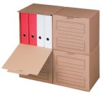 smartboxpro Conteneur d'archives, couvercle frontal, marron
