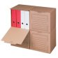 Archiefcontainer Smartboxpro, frontaal deksel, bruin