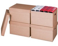 smartboxpro Boîte d'archives/transport, à couvercle, marron
