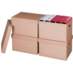 Archief/transportdoos met deksel smartboxpro, bruin