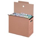 smartboxpro Collecteur de dossier suspendu, marron, (l)160mm