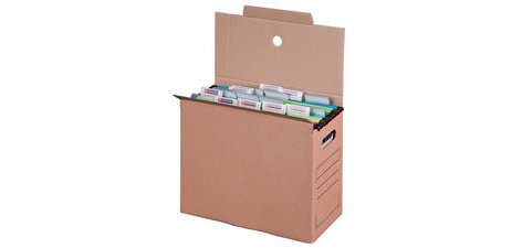 smartboxpro Collecteur de dossier suspendu, marron, (l)160mm