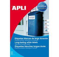 Weerbestendige polyester etiketten, 105 x 148 mm