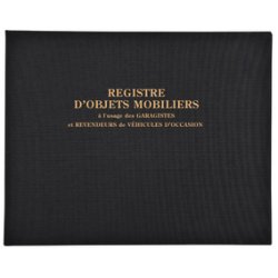 Registre objets mobiliers spécial garagistes Exacompta 4441E - 24 x 32 cm 100 pages