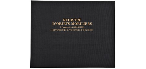 Registre objets mobiliers spécial garagistes Exacompta 4441E - 24 x 32 cm 100 pages